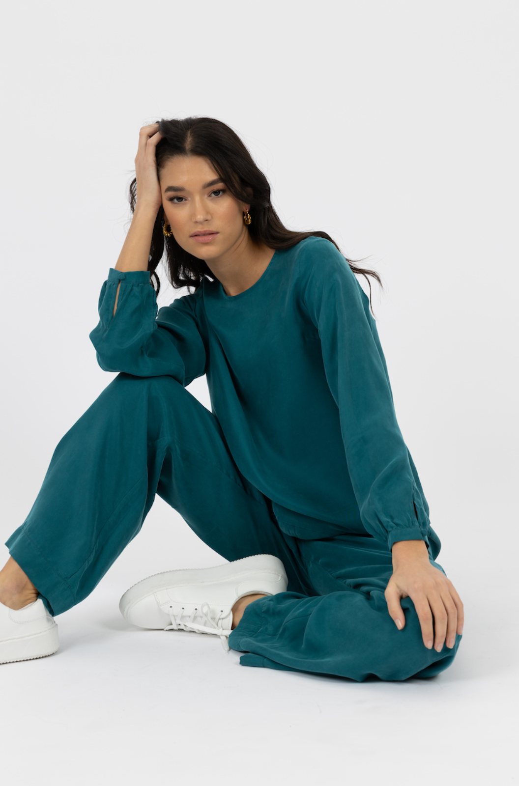 Humidity Sara Blouse in Teal