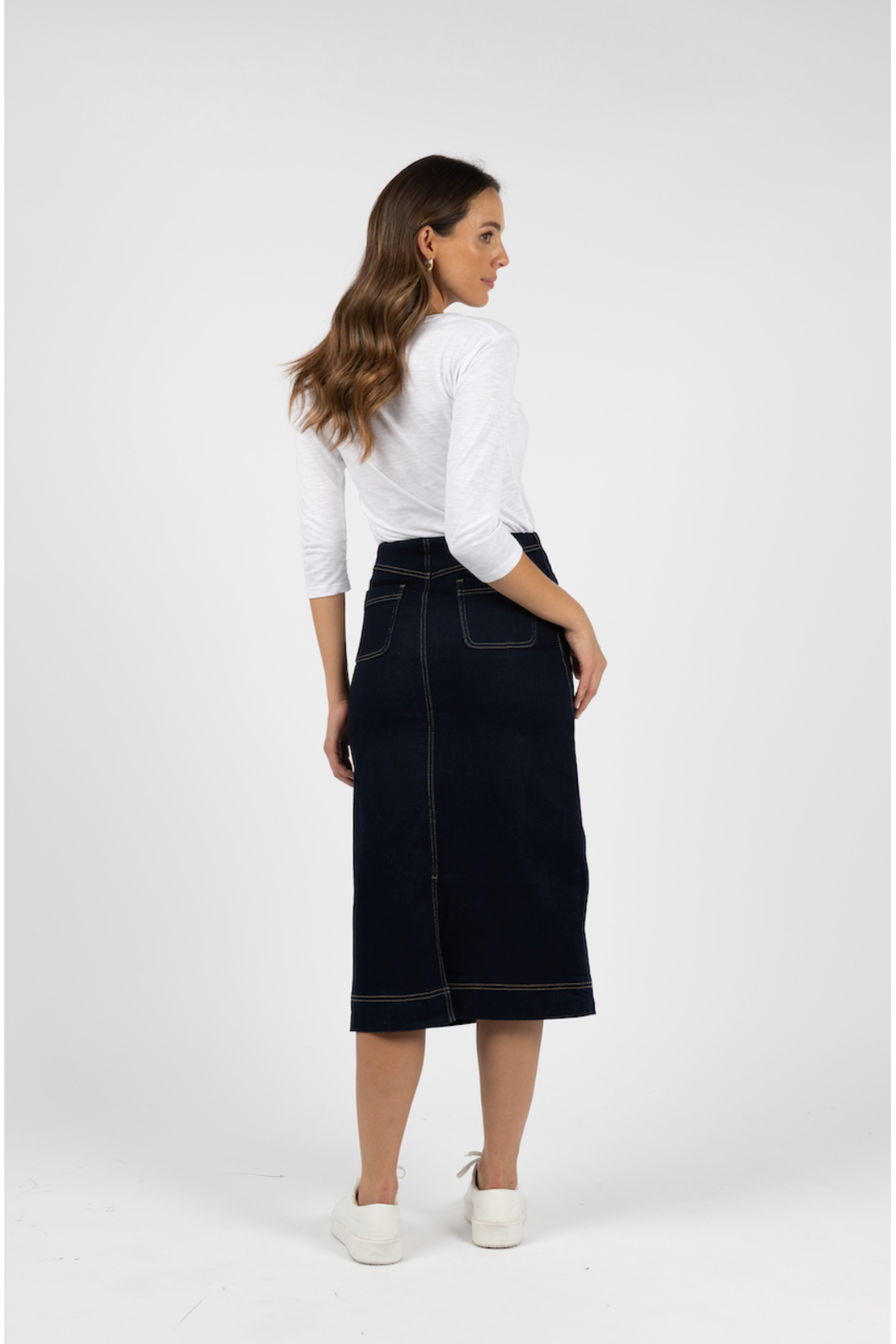 Humidity Nevada Skirt in Dark Denim