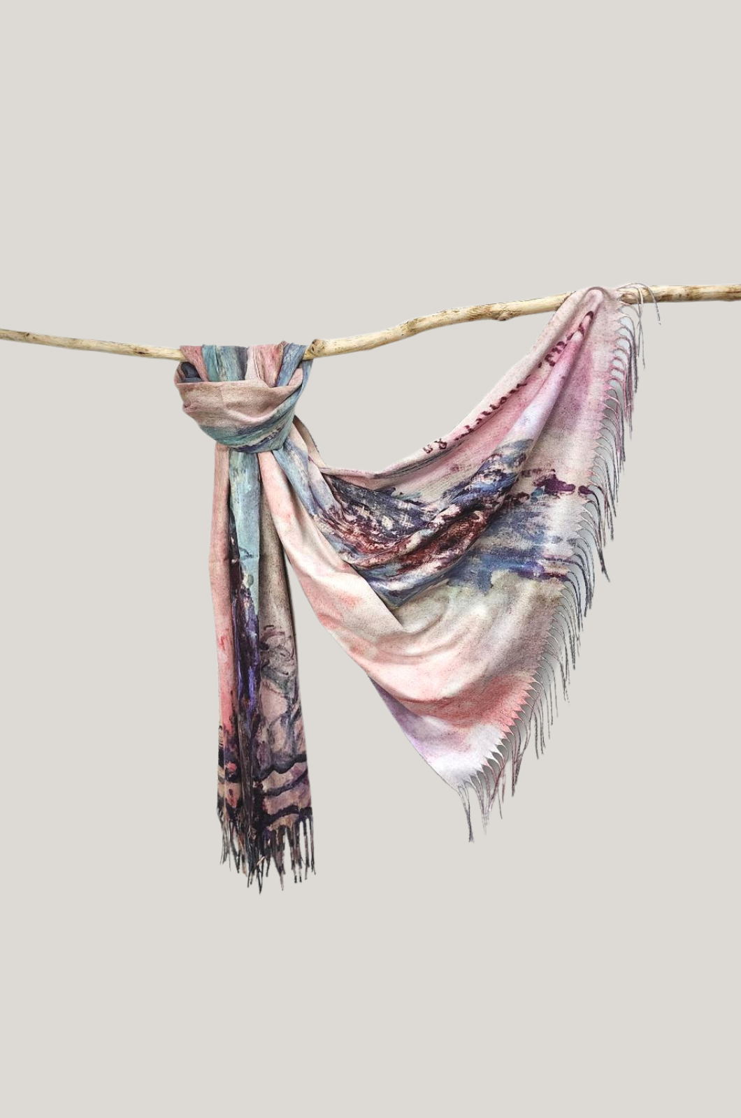 JJ Sisters Cotton Blend Scarf in Cherry Blossom