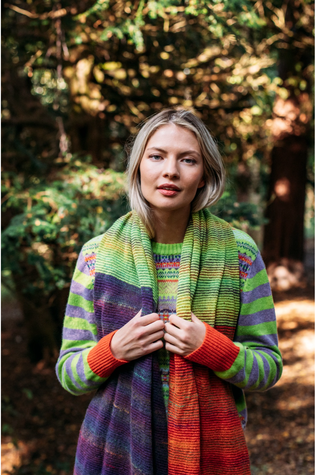 Eribe Knitwear Stobo Fairisle Sweater in Luscious