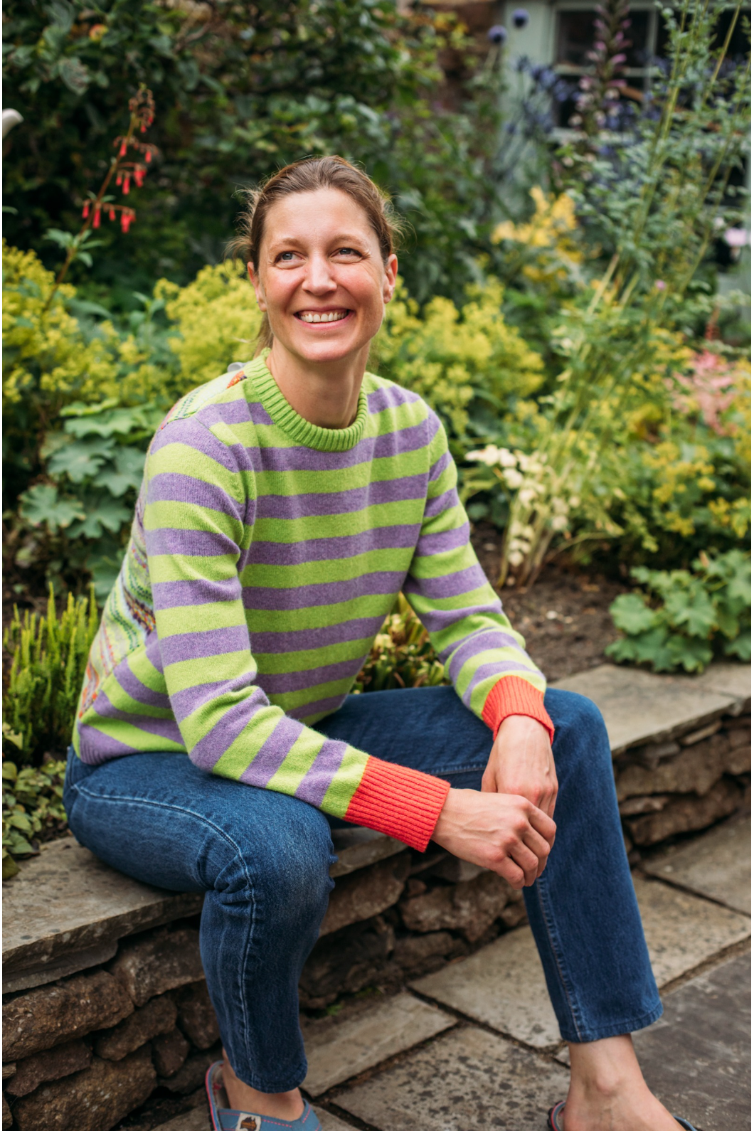 Eribe Knitwear Stobo Fairisle Sweater in Luscious