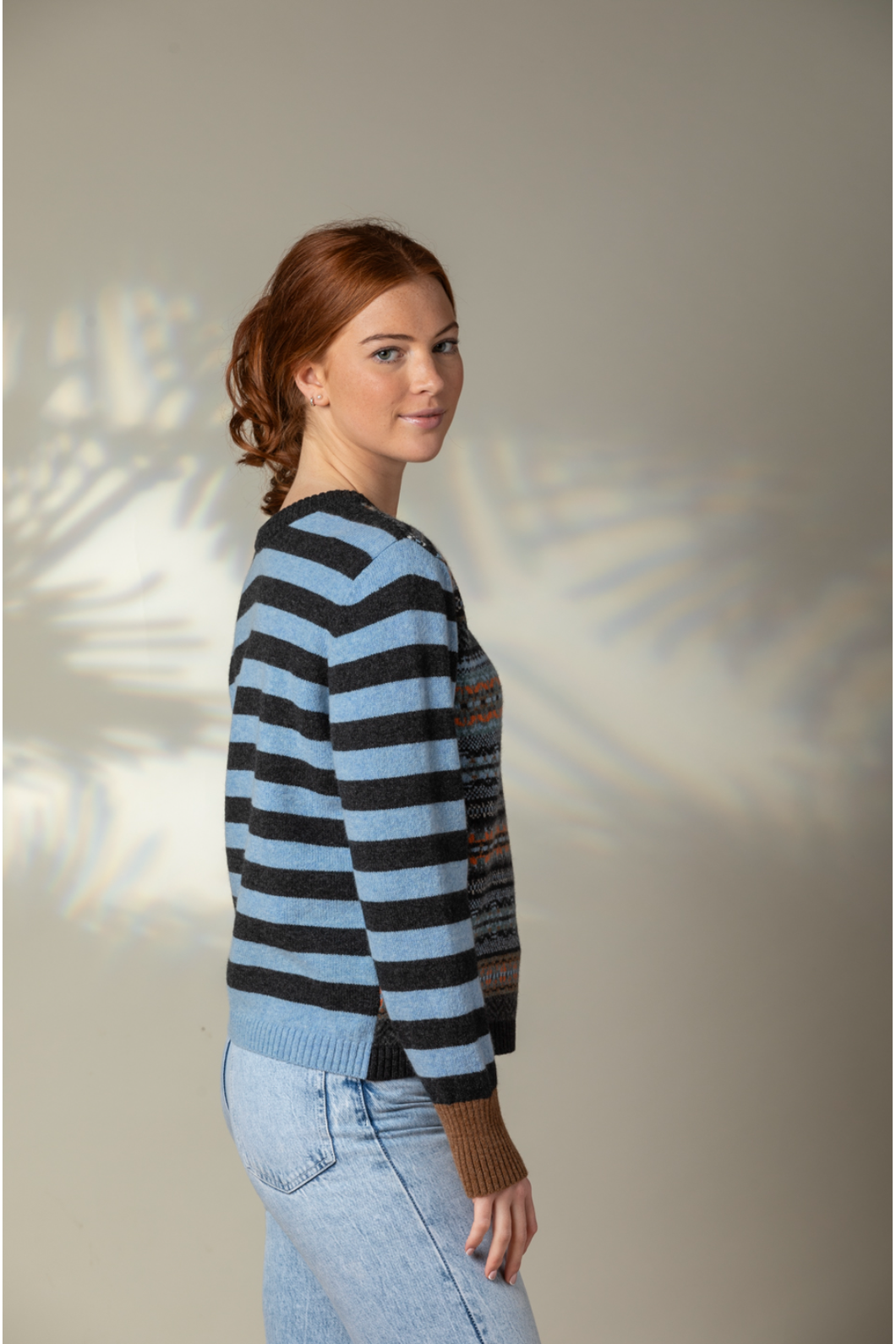 Eribe Knitwear Stobo Fairisle Sweater in Phoebe