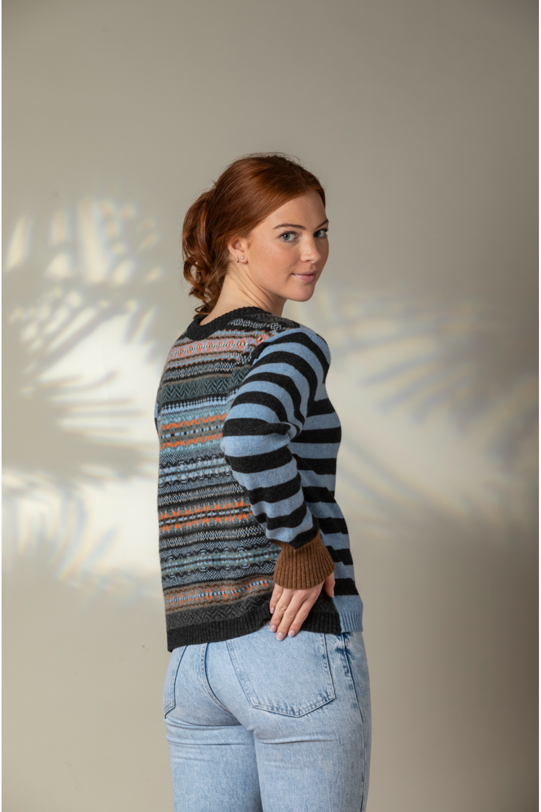 Eribe Knitwear Stobo Fairisle Sweater in Phoebe