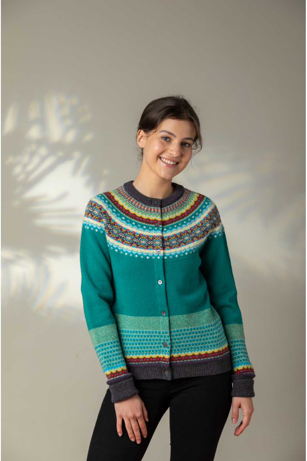 Eribe Knitwear Alpine Cardigan in Tigerlilly