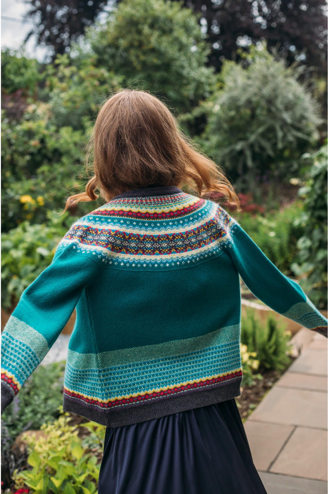 Eribe Knitwear Alpine Cardigan in Tigerlilly