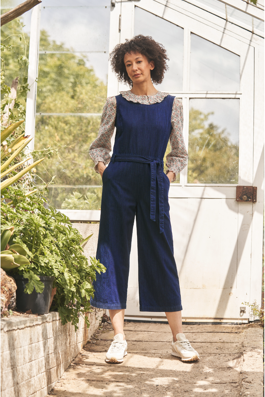 Seasalt Kenethel Jumpsuit in Dark Indigo Wash