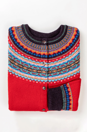 Eribe Knitwear Alpine Cardigan in Crabapple