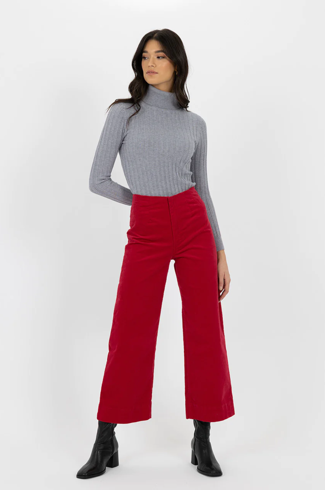 Humidity Fleetwood Cord Jean in Ruby