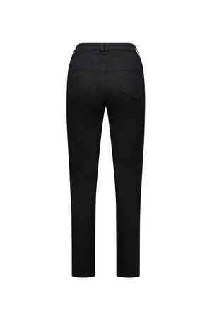 Vassalli Slim Leg Knit Jean in Black