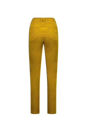 Vassalli Narrow Leg Full Length Cord Pant in Mustard