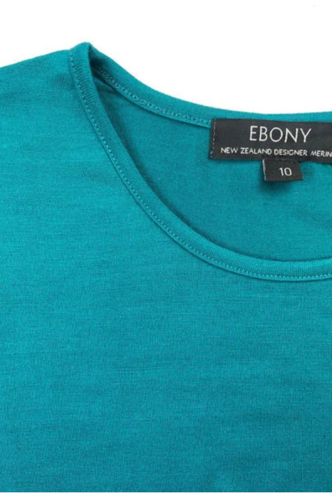 Ebony Merino Long Sleeve Crew Top in Dragonfly