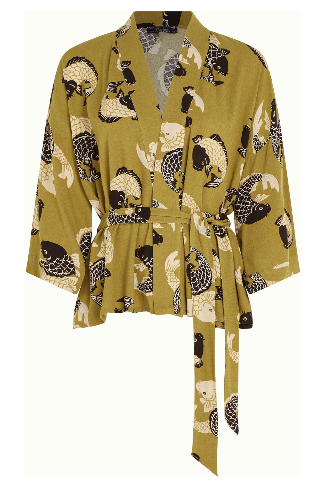 King Louie Kimono Koi in  Chartreuse Yellow