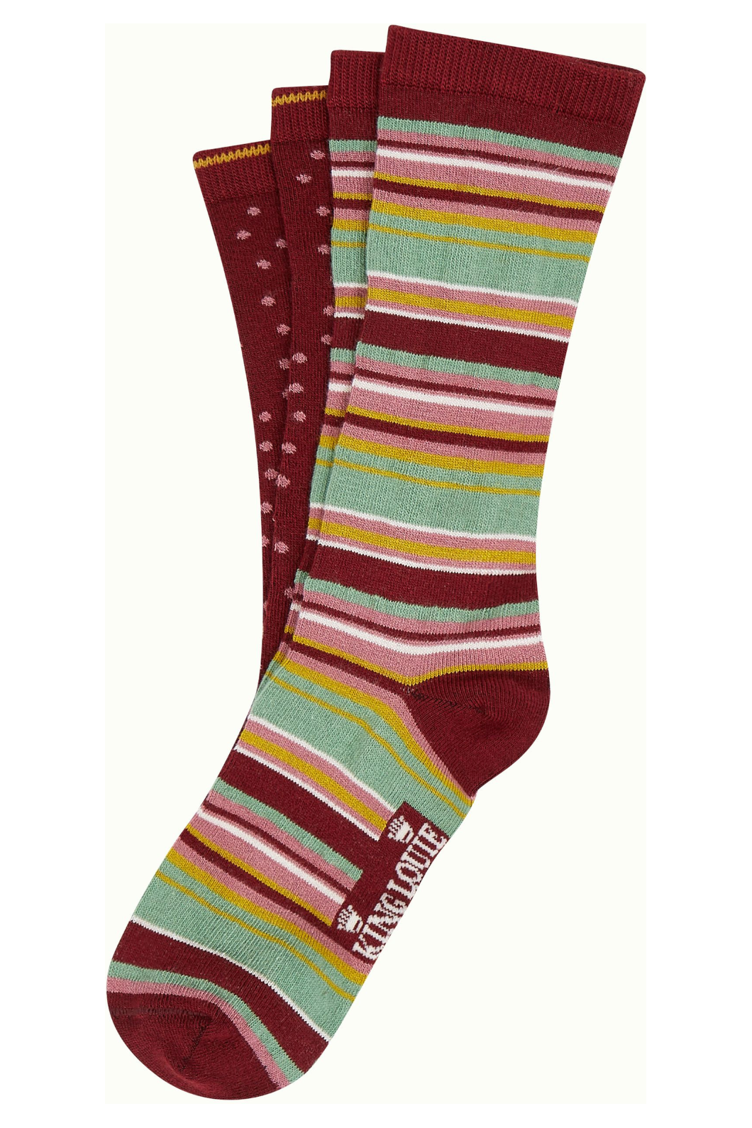 King Louie Giftbox Socks Quentin in Cabernet Red