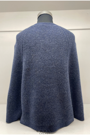 Mansted Denmark Windy Lamb Yoke Cape in Soft Blue