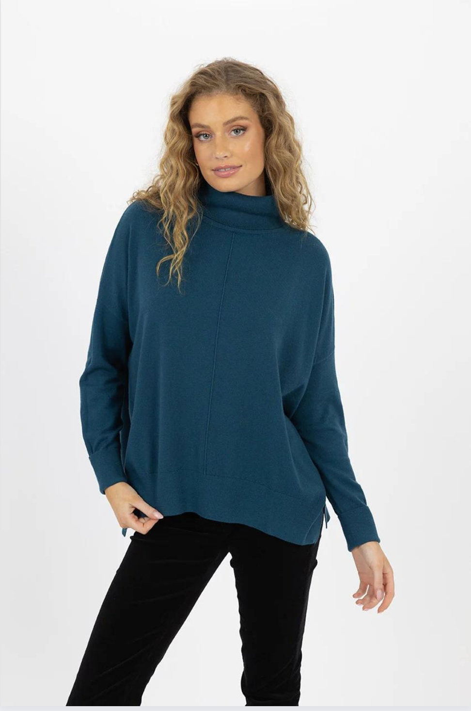 Humidity Monique Sweater in Ocean Blue