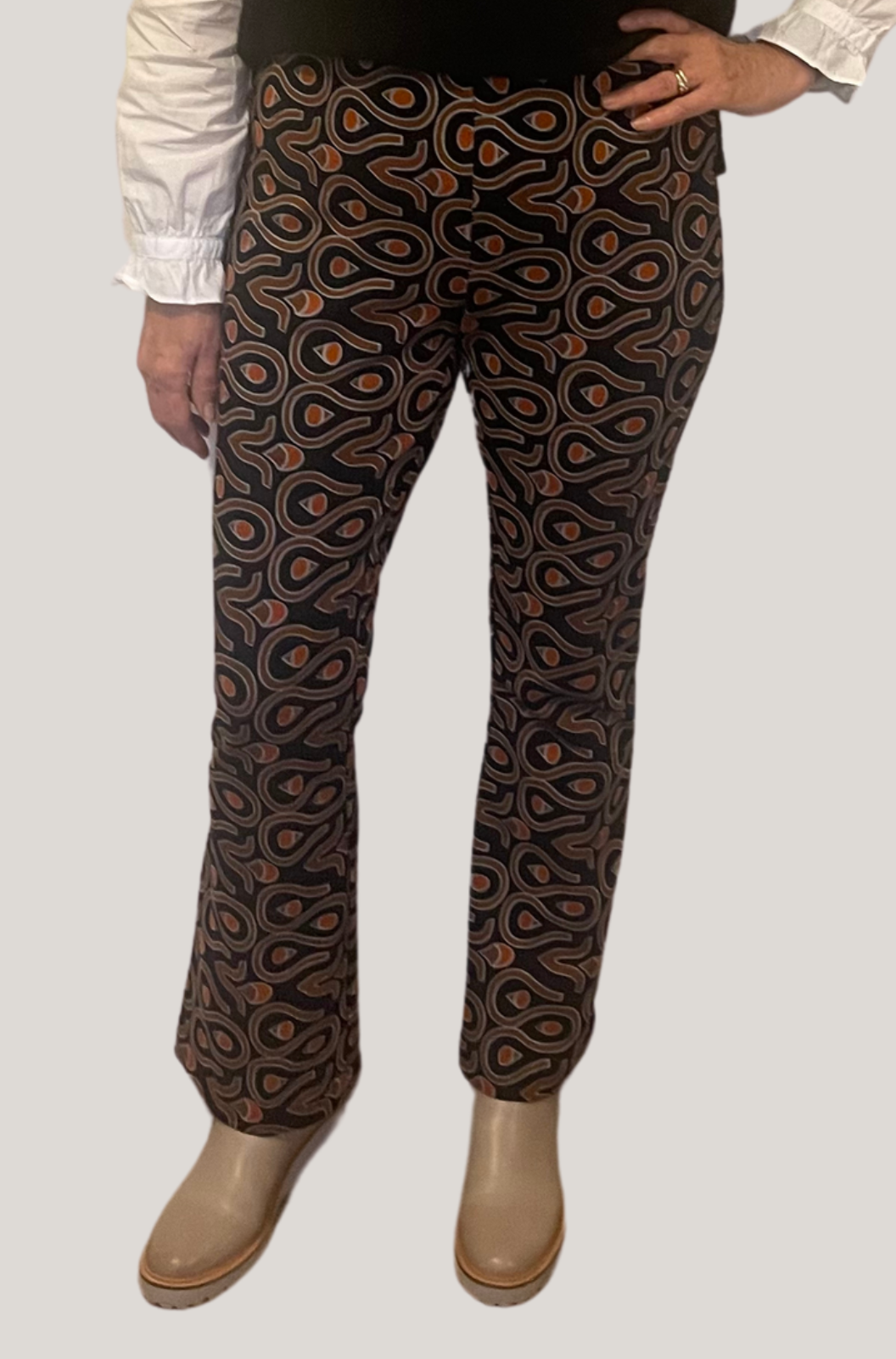 Foil Boots'n All Trouser in Icon Print