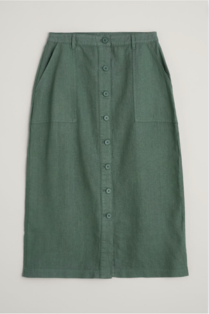 Seasalt Cornwall Rosewell Farm Skirt in Dark Balsam