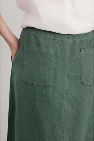 Seasalt Cornwall Rosewell Farm Skirt in Dark Balsam