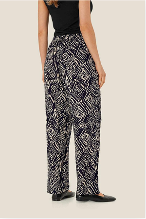 Masai Phenos Pant in Black Monotone Print