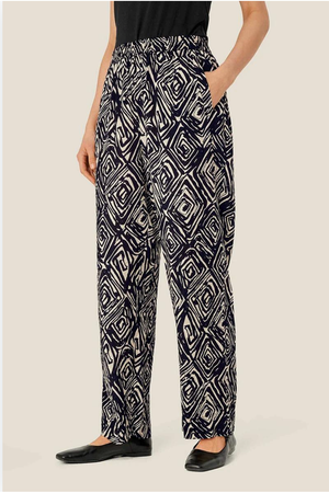 Masai Phenos Pant in Black Monotone Print