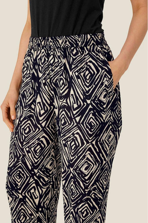 Masai Phenos Pant in Black Monotone Print