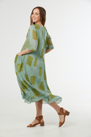 Au Hasard D'un Voyage Cotton Dress in Morocco Print