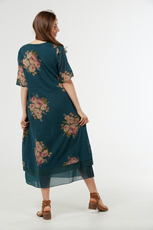 Au Hasard D'un Voyage Cotton Dress in Provence Print