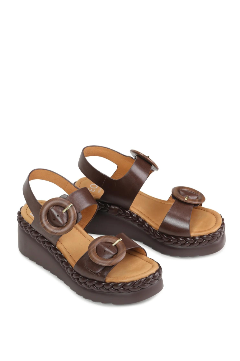 EOS Footwear Menorca Sandals in Chestnut