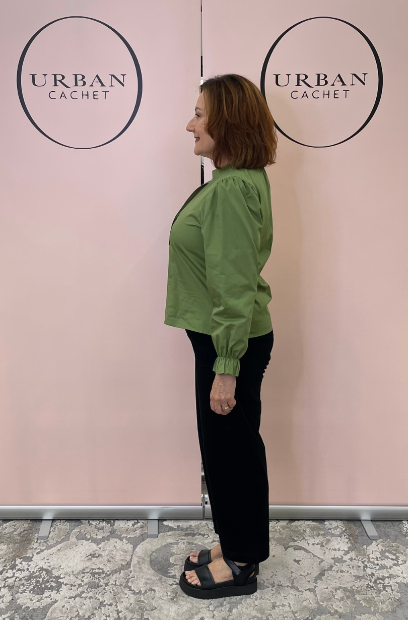 Maude Vivante Rory Blouse in Olive