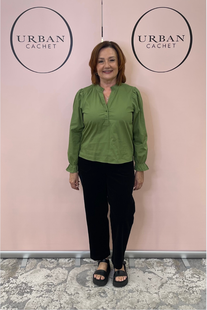 Maude Vivante Rory Blouse in Olive