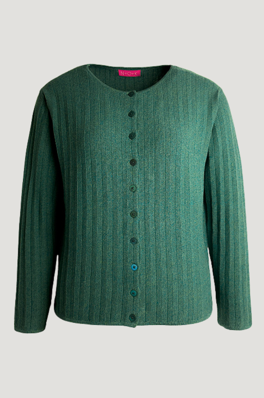 N.O.K Nature Of Knitting Sapho Cardigan in Emerald