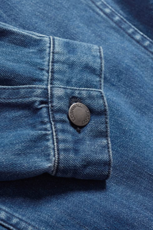 Seasalt Cornwall Levan Well Jacket in Mid Wash Rain Slub