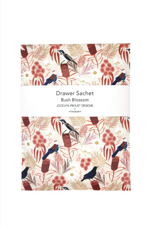 Thurlby Herb Farm Jocelyn Proust Designs Moonlight Birds Drawer Satchel in Bush Blossom