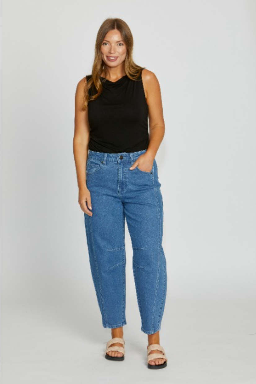 New London Jeans Truro Barrel Jean in Denim