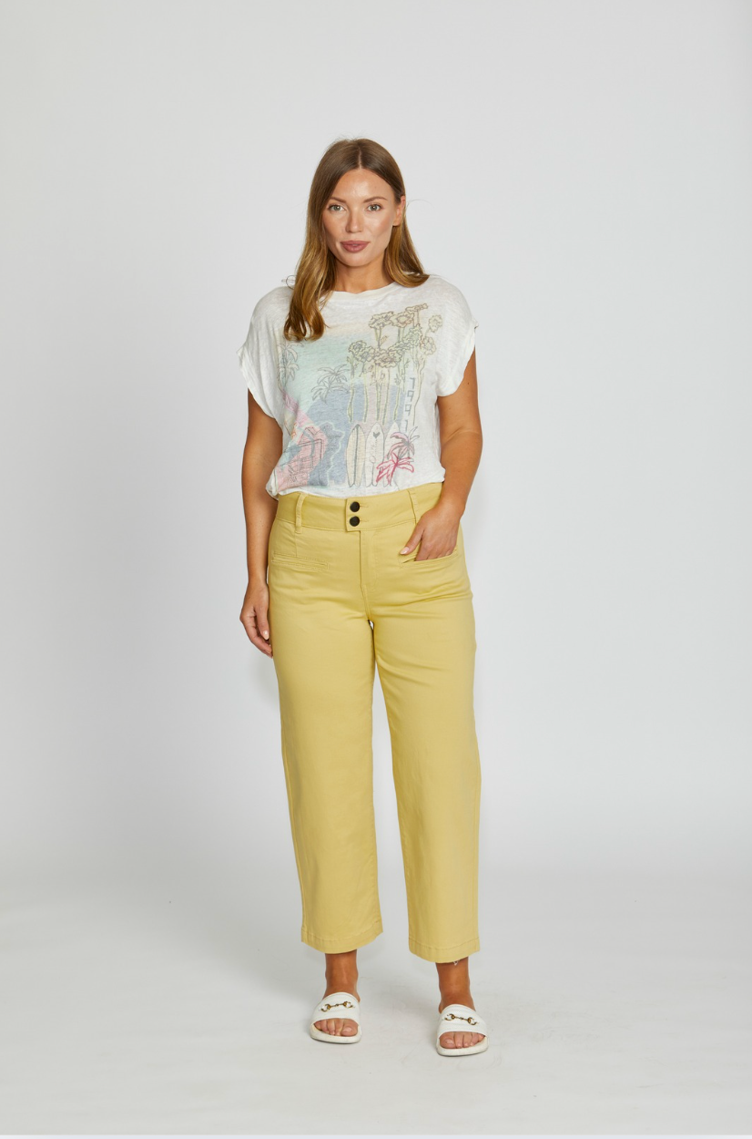 New London Jeans Christow Loose Leg Crop in Cocoon