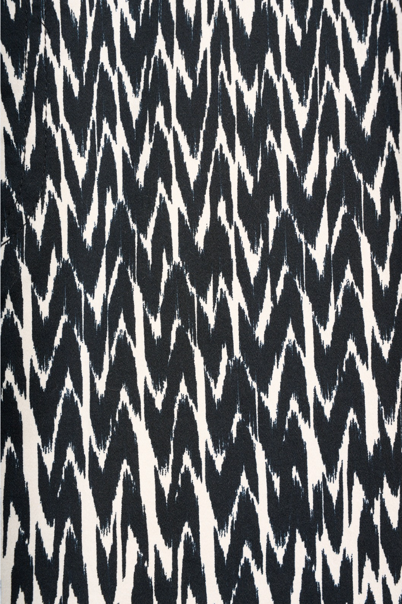 Vassalli Printed Slim Leg 7/8 Length Lightweight Pull on Pant in Beau