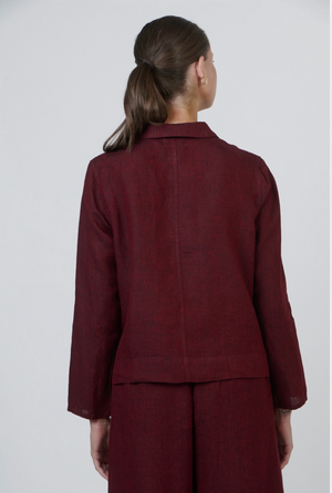 Naturals by O & J Linen Shirt in Plain Redwood