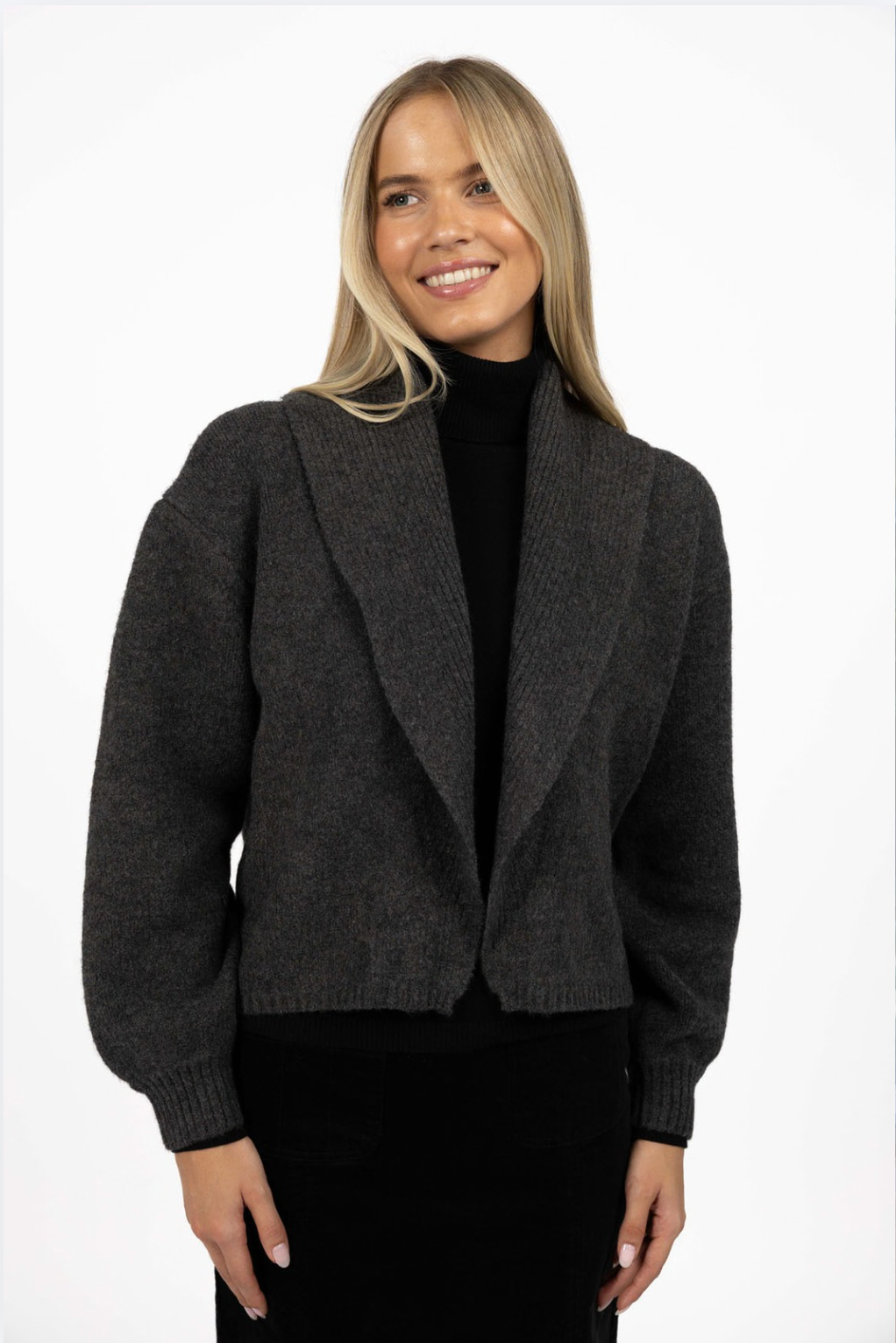 Humidity Liana Cardigan in Charcoal