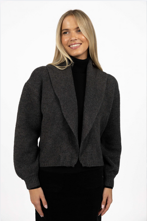 Humidity Liana Cardigan in Charcoal
