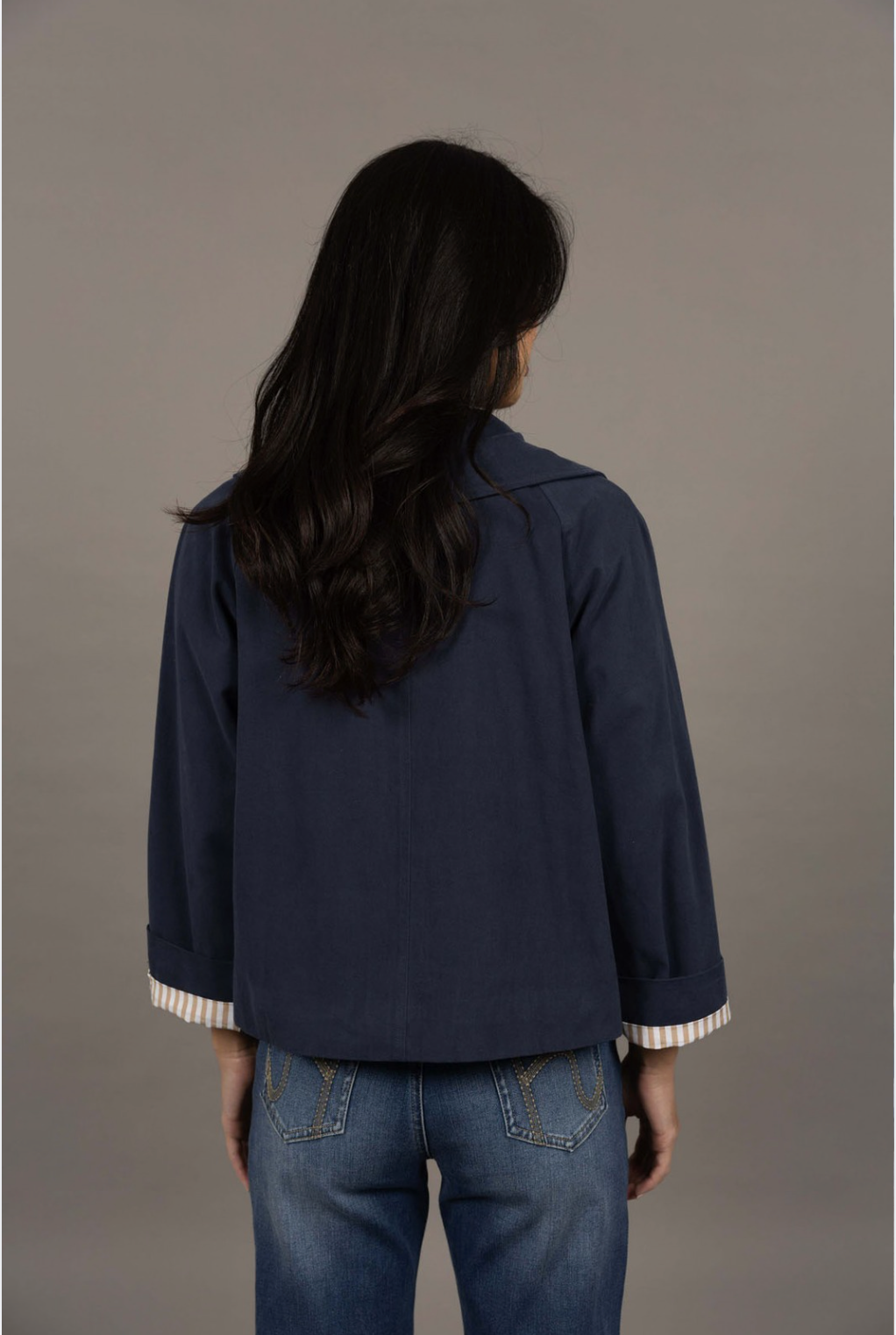 Humidity Dash Coat in Navy