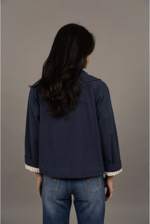 Humidity Dash Coat in Navy
