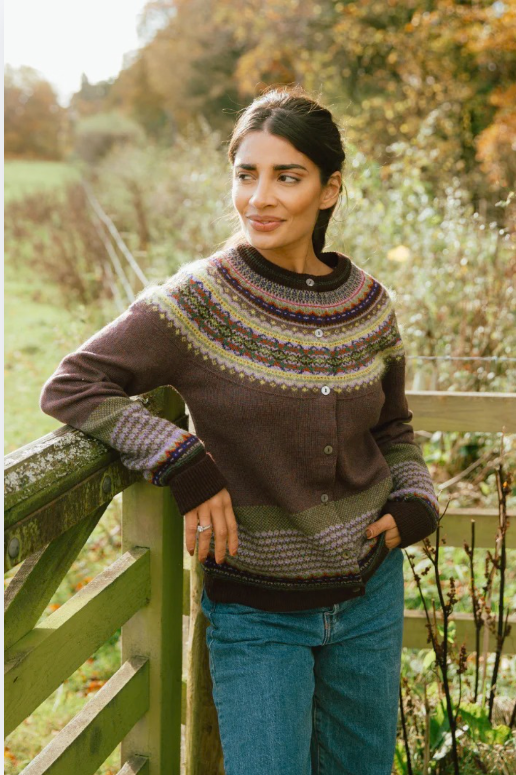 Eribe Knitwear Alpine Cardigan in Heather