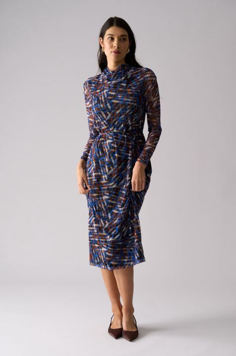 Foil Sheer Fun Dress in Elemental