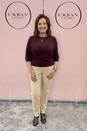 Humidity Grace Top in Merlot