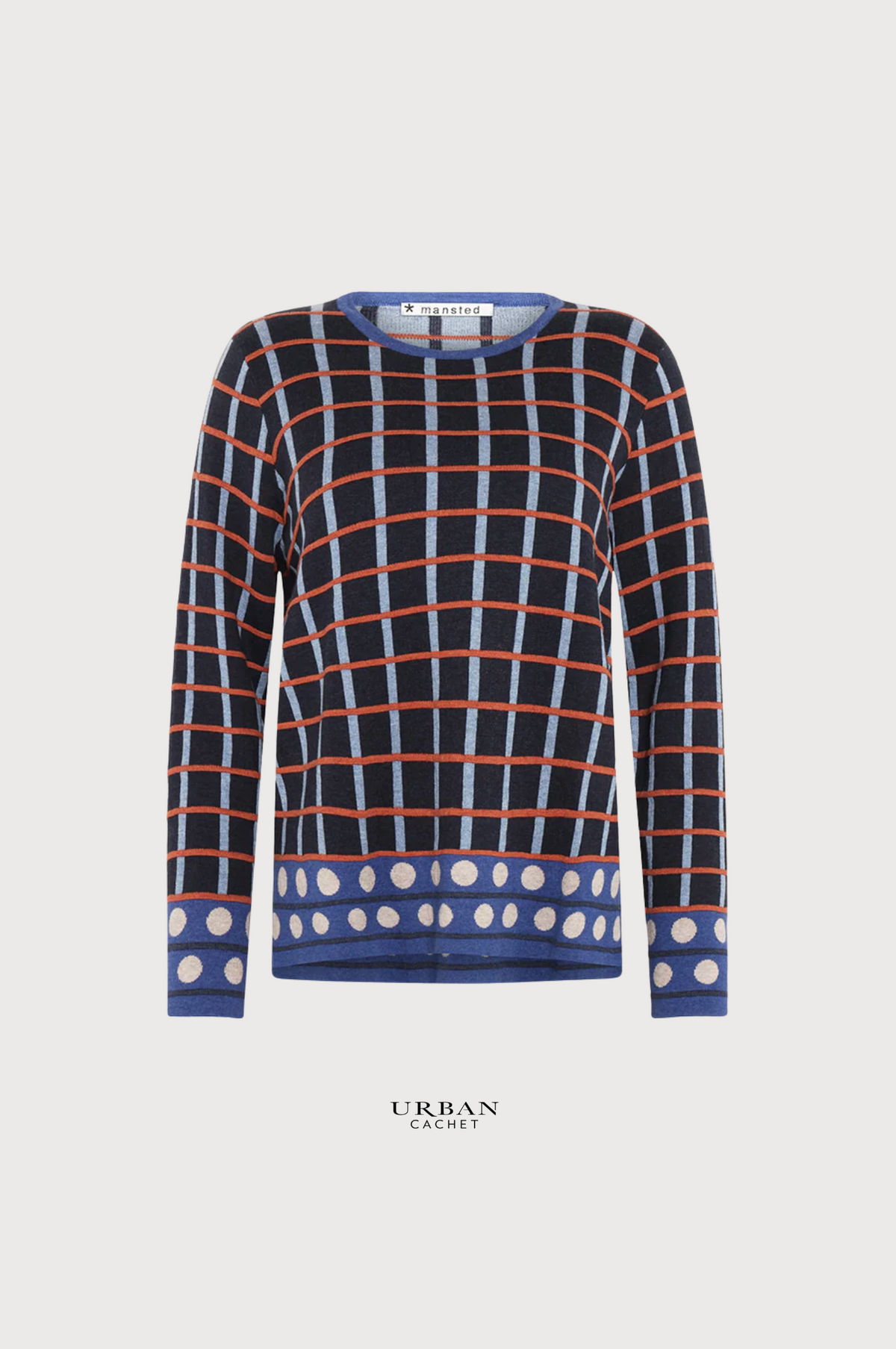 Mansted Oda Eco Box & Balls Sweater in Midnight