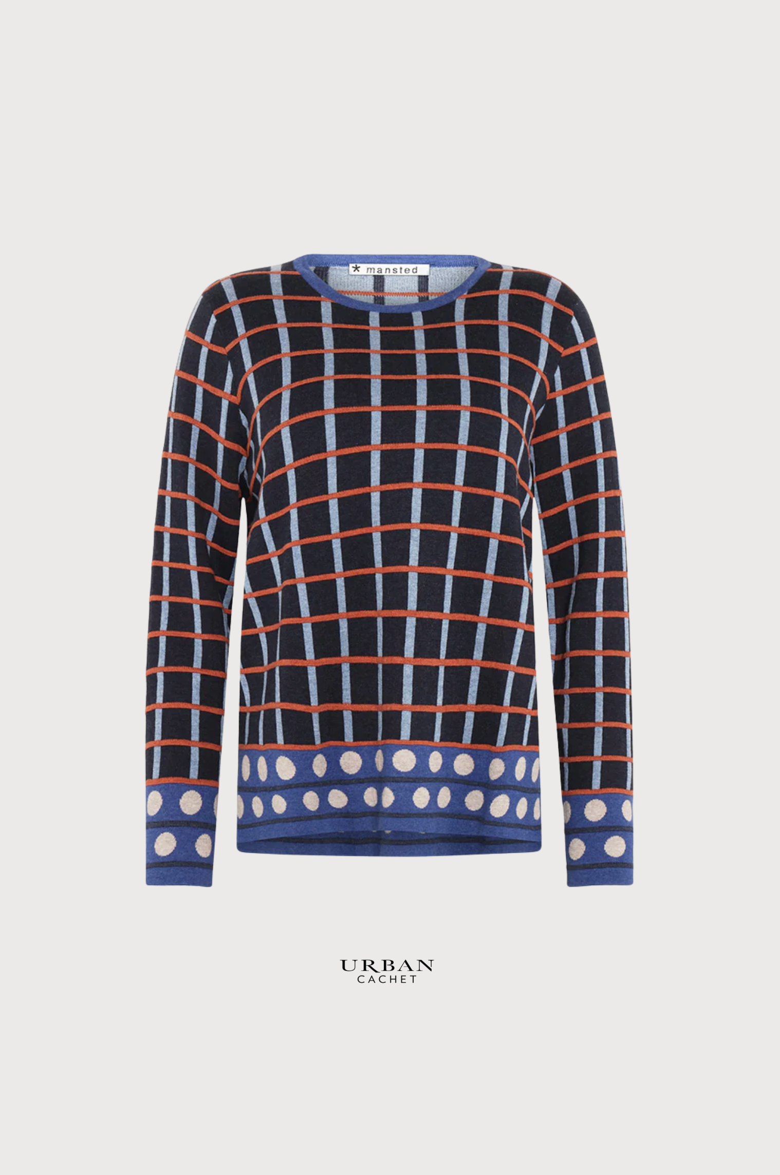 Mansted Oda Eco Box & Balls Sweater in Midnight