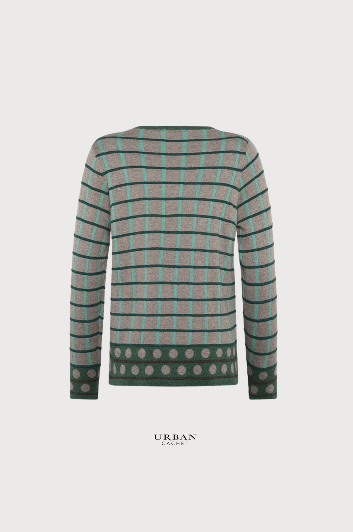 Mansted Oda Eco Box & Balls Sweater in Dark Green