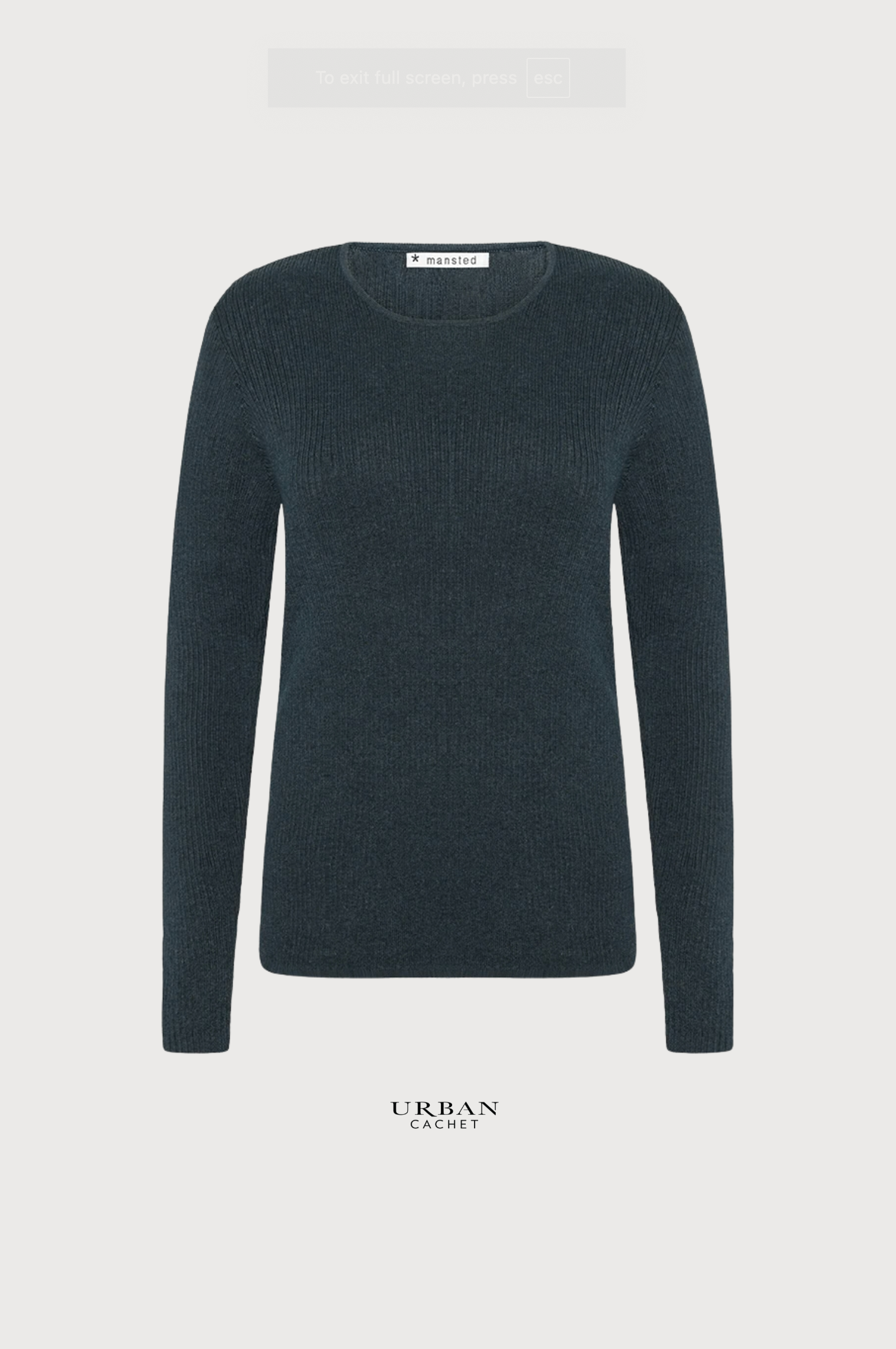 Mansted Denmark Tibby Crew in Dark Aqua