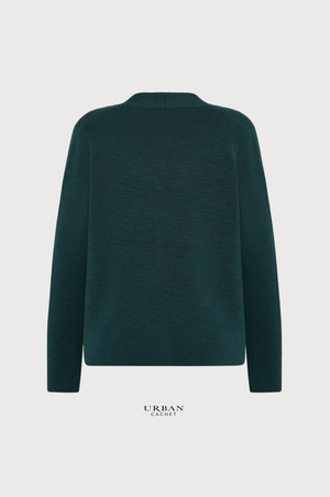 Mansted Denmark Laura Slub Cardi in Cold Green