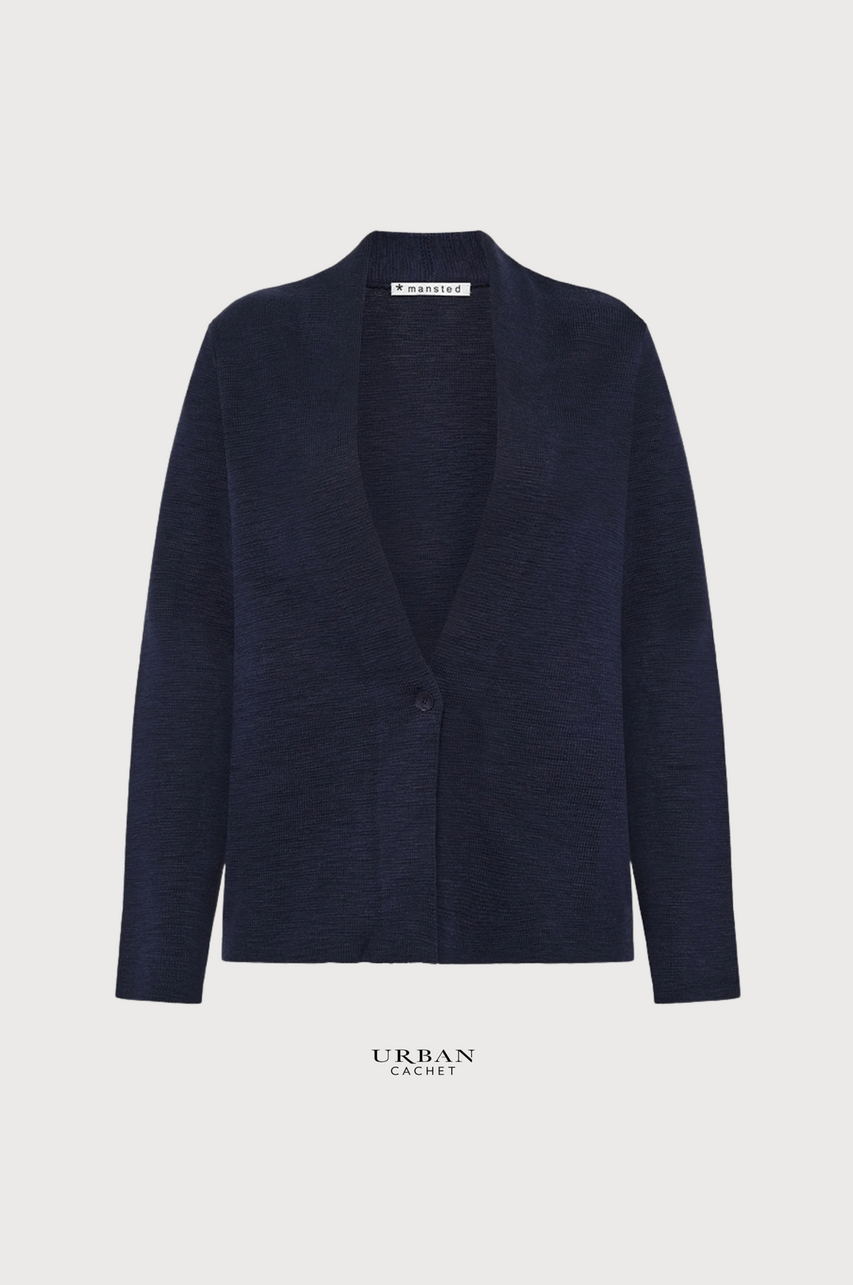 Mansted Denmark Laura Slub Cardi in Black
